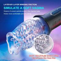 TORNADO-5 Rotating ＆10 Vibrating Transparent sleeve Oral Sex Cup