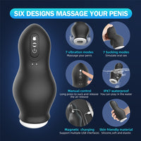 Masturbator for Men Automatic Sucking Male Machine Oral Vaginal Penis Vibrator Masturbation Cup Blowjobs Machine