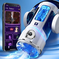 Bluetooth Automatic Male Masturbator Cup Blowjob Pussy Sex Machine Adult Goods for Men APP Remote Control Penis Vibrator Sex Toy