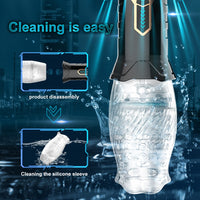 Male Masturbator Cup Rotating Vibrating Vagina Glans Penis Stimulate Lasting Delay Massager Masturbation Cup Sex Toys for Men