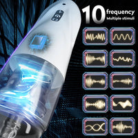 Automatic Male Silicone Vagina Rotation Masturbator Cup Real Pussy Blowjob Pocket Adult For Men Mastubation Sex Machines Toy
