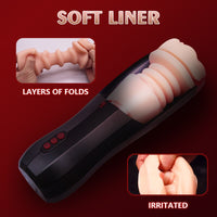 CLIMBER Lifelike Automatic 5 Sucking 10 Vibrating Male Masturbation Cup