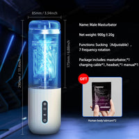 Automatic Male Sucking Masturbator Cup Vagina Masturbation Blowjob Telescopic Rotating Sucktion Sex Machines Adult Men Toy