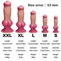 Giant Animal Dildo XXL Realistic Big Knot Dog Dildos Vaginal Stimualtor G-Spot Masager Penis with Sucker Masturbator for Women