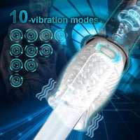 Male Masturbator Cup Rotating Vibrating Vagina Glans Penis Stimulate Lasting Delay Massager Masturbation Cup Sex Toys for Men