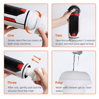 One-click Orgasm with 4 Thrusting & Heating Future Machina Masturbator Cup