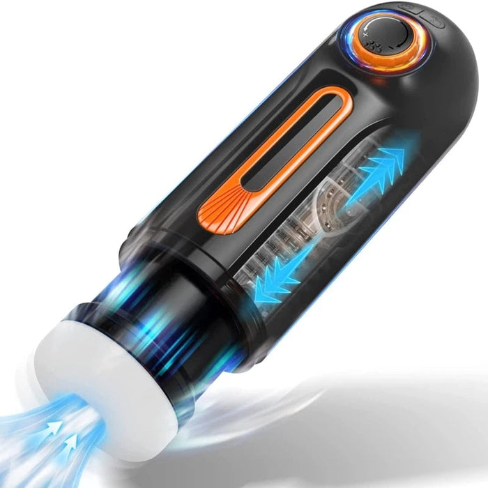 6 IN 1-10 Vibrating & Thrusting with 4 Sucking Male Maturbation Cup ...