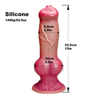 Giant Animal Dildo XXL Realistic Big Knot Dog Dildos Vaginal Stimualtor G-Spot Masager Penis with Sucker Masturbator for Women