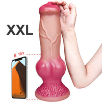 Giant Animal Dildo XXL Realistic Big Knot Dog Dildos Vaginal Stimualtor G-Spot Masager Penis with Sucker Masturbator for Women