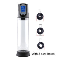 Penis Pump Vibrator Enlargerment Vacuum Pump Erection Electric USB Automatic Penis Enlargement Cock Extender For Men Sex Toys