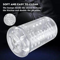 2 In 1 3D Textured Vagina Hands Free Masturbator