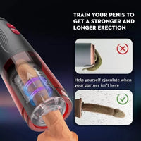 2 In 1 3D Textured Vagina Hands Free Masturbator