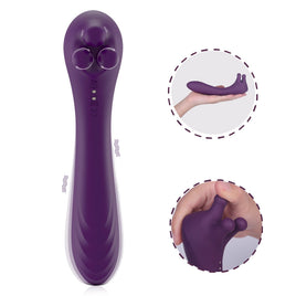 Clitoral Vibrator Trio of Fondling Nubs G Spot Dildo Vibrator